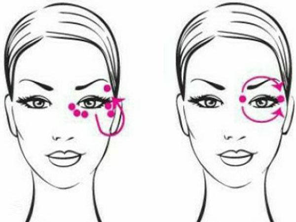 Как массировать кожу вокруг глаз